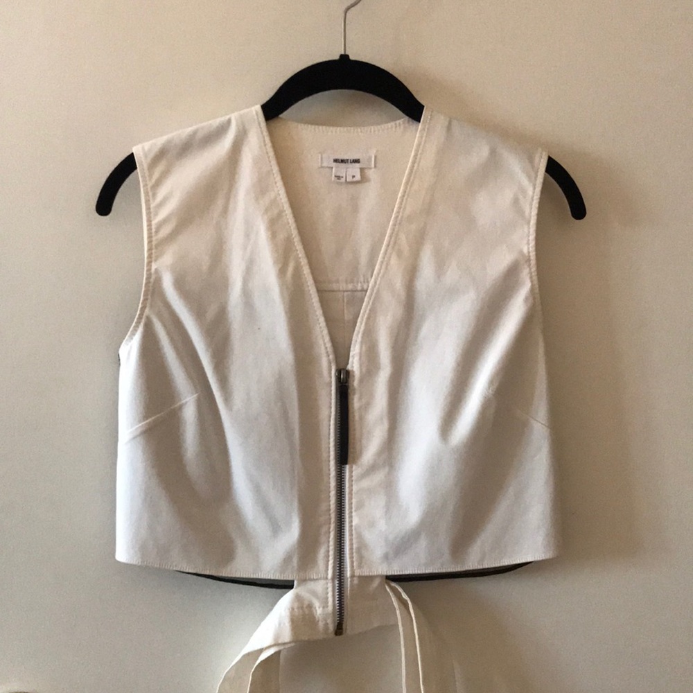 Helmet Lang Crop Top